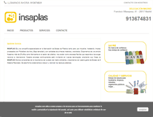 Tablet Screenshot of insaplas.com